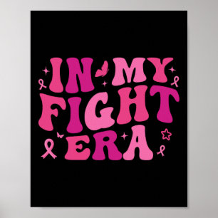 Affiche Bande de ruban rose du guerrier du cancer du sein