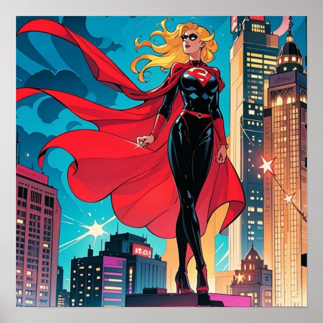 Affiche Bande dessinée américaine, bande dessinée rétro am (Devant)