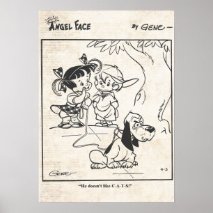 Affiche Bande dessinée Angel Face "Le chien n'aime pas les