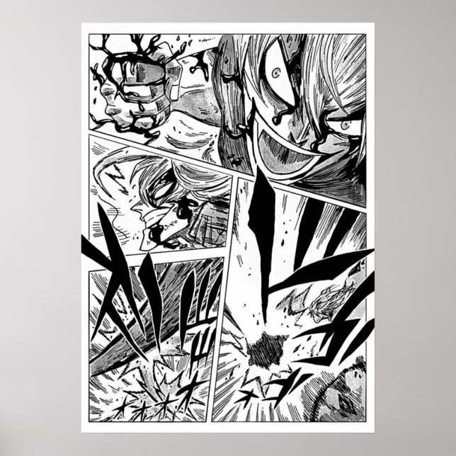 Affiche Bande dessinée Black Clover de style planche (Devant)