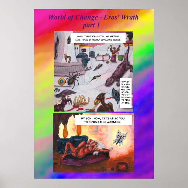 Affiche Bande dessinée courte histoire Fantastique Monde C (Devant)