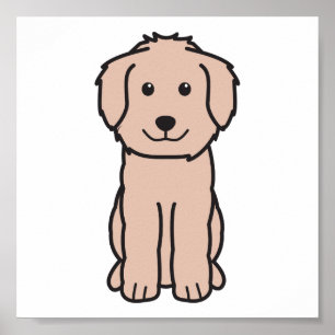 Affiche Bande dessinée de chien de Goldendoodle
