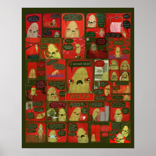 Affiche Bande dessinée de Gregg Laura Irrgang I a survécu  (Devant)