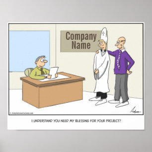 Affiche Bande dessinée de projet de bénédiction