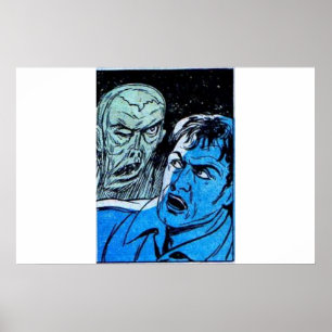 Affiche Bande dessinée d'horreur d'âge d'or  60s Bande des