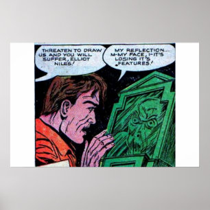 Affiche Bande dessinée d'horreur d'âge d'or   bandes dessi