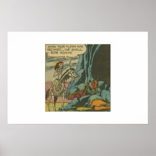 Affiche Bande dessinée d'horreur de l'âge d'or les années 