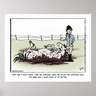 Affiche Bande dessinée du Cheval Blanc