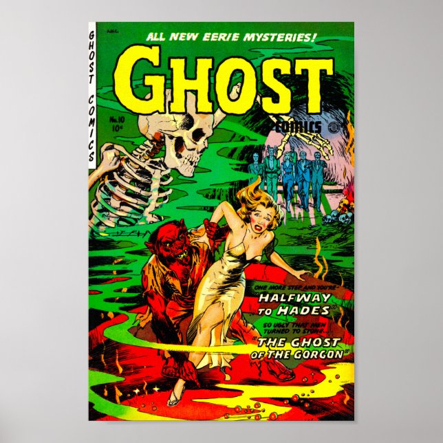 Affiche Bande dessinée fantôme — À mi-chemin de Hadès (Devant)