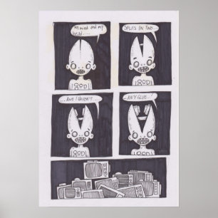 Affiche bande dessinée originale