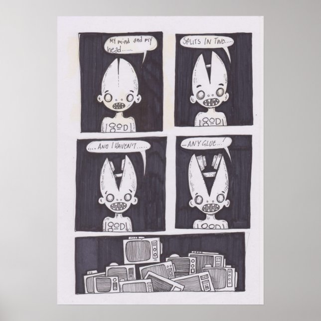 Affiche bande dessinée originale (Devant)