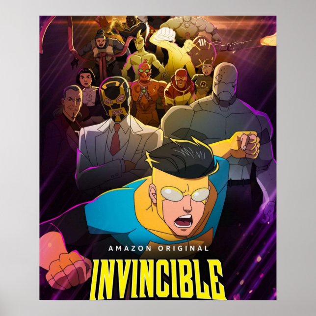 Affiche Bande dessinée originale invincible (Devant)