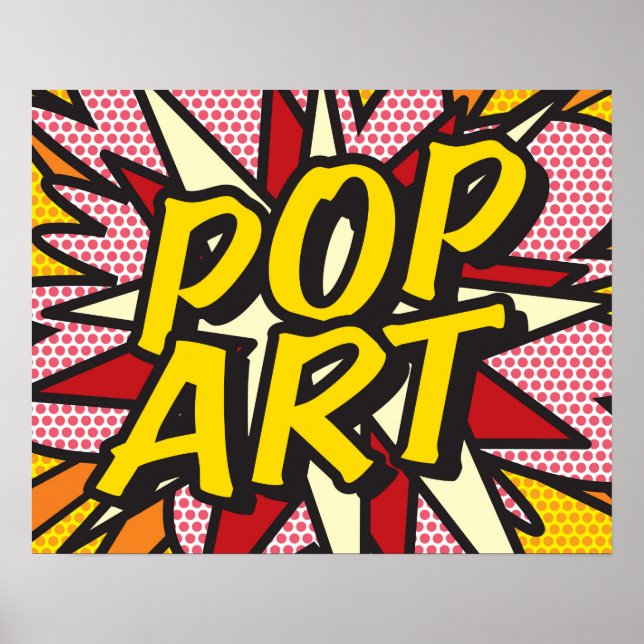 Affiche Bande dessinée POP ART (Devant)