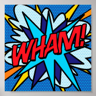 Affiche Bande dessinée Pop Art WHAM