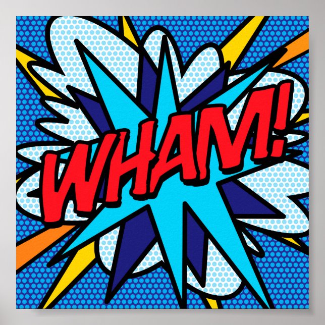 Affiche Bande dessinée Pop Art WHAM (Devant)