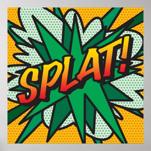 Affiche Bande dessinée SPLAT Livre Pop Art Moderne Retro A (Devant)
