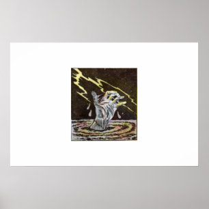 Affiche Bande dessinée vintage d'horreur   classique et ré