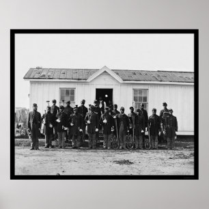 Affiche Bande militaire afro-américaine 1865