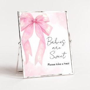 Affiche Bandeau Rose Fête Bébé Little Boo Les Bébés sont M