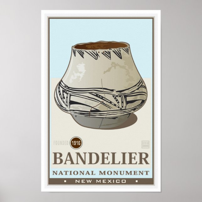 Affiche Bandelier Monument National 3 (Devant)