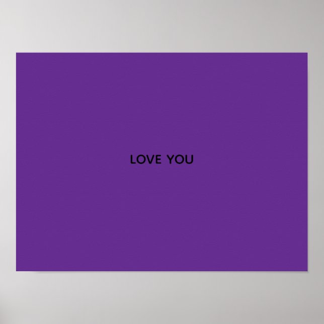 AFFICHE BANDEROLE JE T'AIME (Devant)