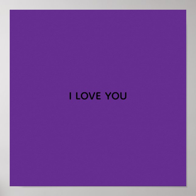 AFFICHE BANDEROLE JE T'AIME (Devant)
