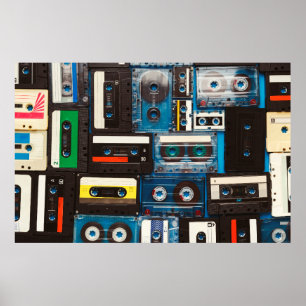 Affiche Bandes audio rétro