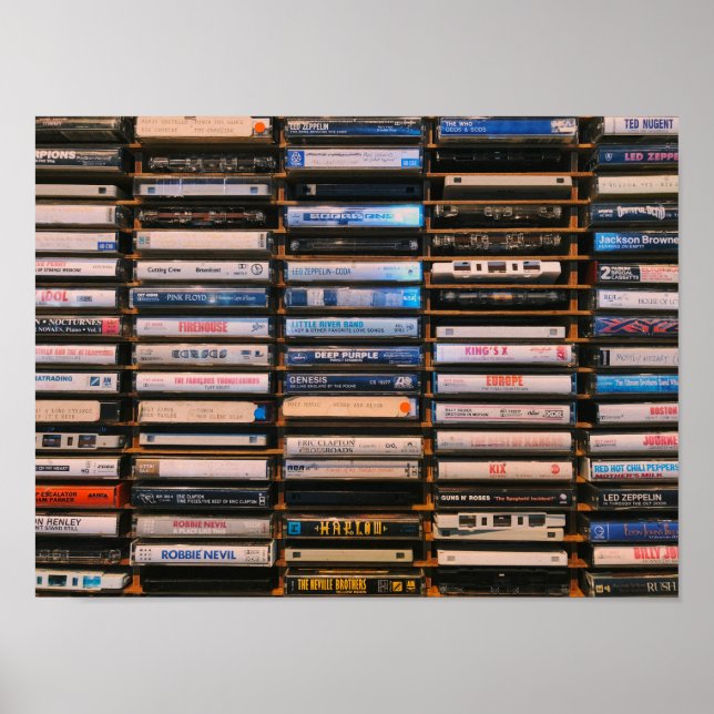Affiche Bandes Cassette Rétro (Devant)