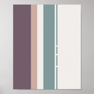 Affiche Bandes Neutres Calmes – Composition Murale Minimal