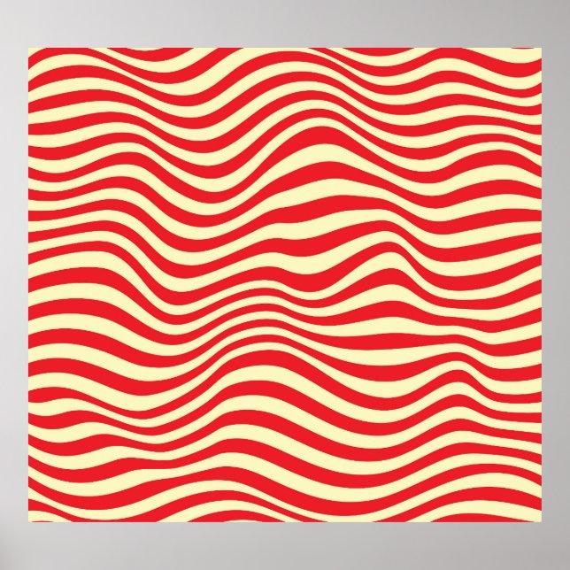 Affiche Bandes rouges : arrière - plan vintage transparent (Devant)