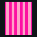 Affiche Bandes verticales rose chaud<br><div class="desc">Grilles verticales - rose et rose chaud.</div>