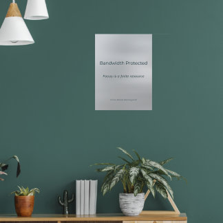 AFFICHE BANDWIDTH PROTECTED