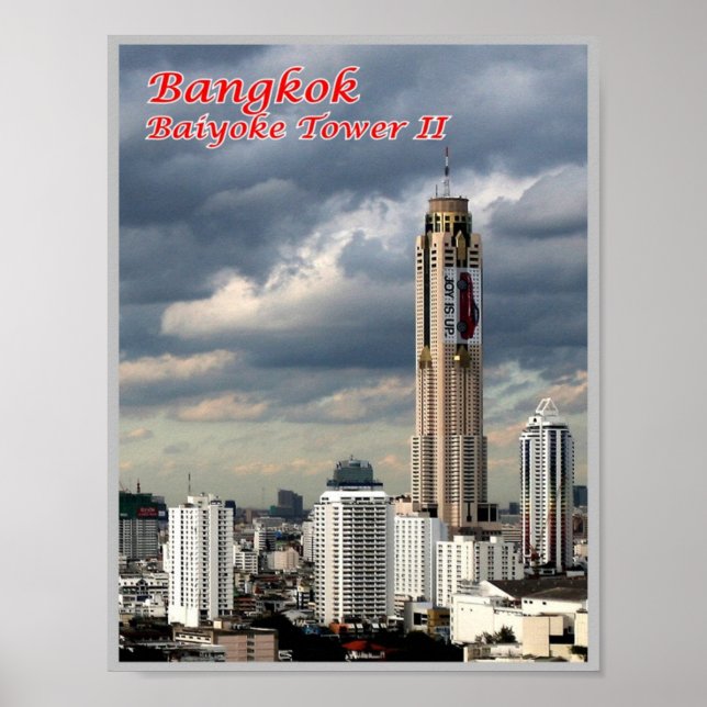Affiche Bangkok - Bayoke Tower II - Thaïlande - (Devant)