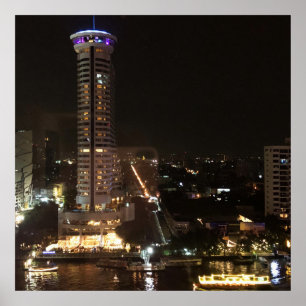 Affiche Bangkok la nuit