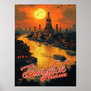 Affiche Bangkok, Thaïlande