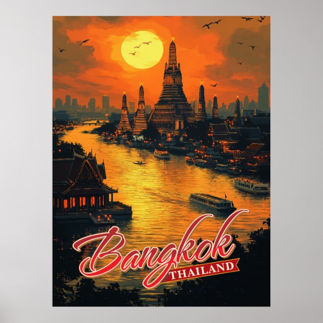 Affiche Bangkok, Thaïlande (Devant)