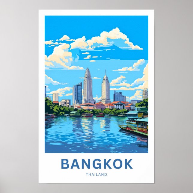 Affiche Bangkok Thaïlande Imprimer (Devant)