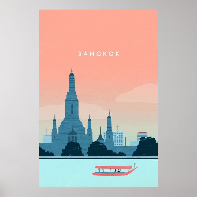 Affiche Bangkok voyage (Devant)