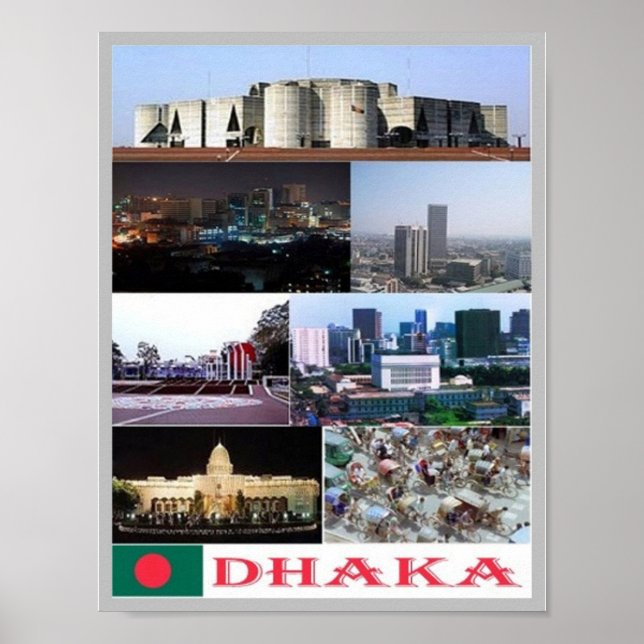 Affiche Bangladesh - Dhaka - (Devant)