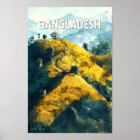 Bangladesh Illustration Voyage Art Vintage