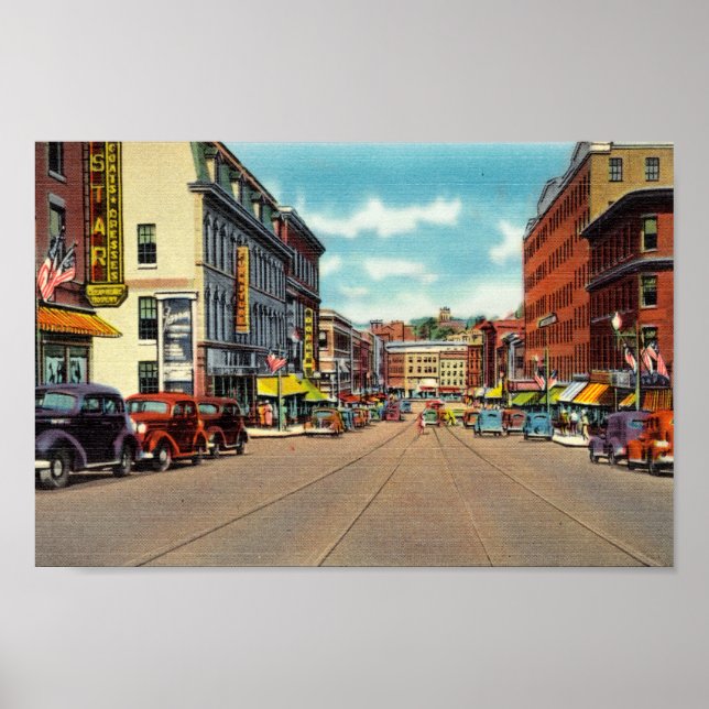 Affiche Bangor, carte postale Vintage ME (Devant)