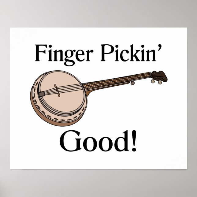 Affiche Banjo est le doigt de Pickin bon (Devant)