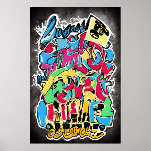 Affiche Banksy Style Street Art : Un cadeau amusant, Cool 