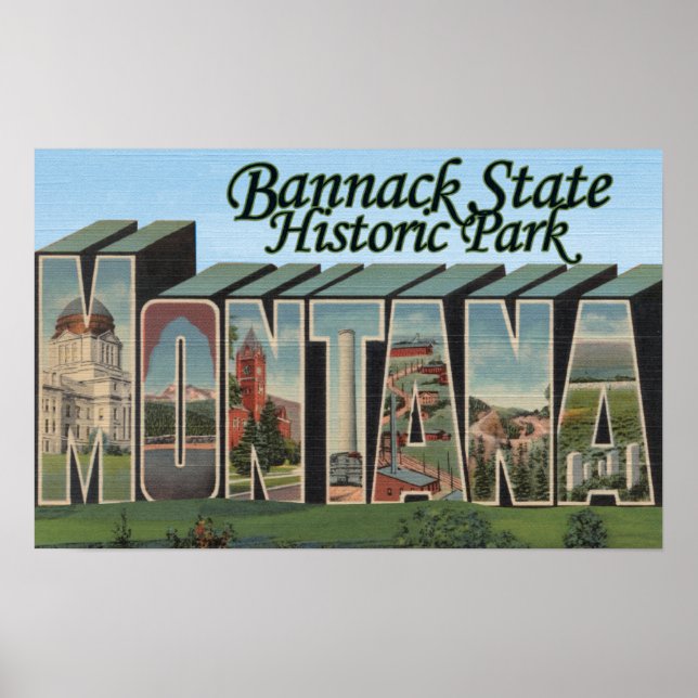 Affiche Bannack State Park, Montana (Devant)