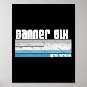 Affiche Banner Elk Caroline du Nord Nc Caroline du Nord Sk