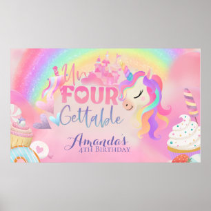 Affiche Bannière 4e anniversaire inforgettable