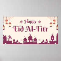 Bannière de fête Eid Mubarak Eid joyeuse