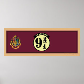 Affiche Bannière de la plateforme 9 3/4 du HOGWARTS™ EXPRE
