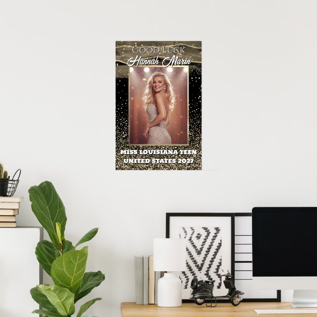 Affiche Bannière de porte de concours personnalisée de sab (Bureau à domicile)