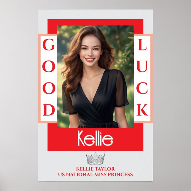 Affiche Bannière de porte personnalisée pour concours de b (Devant)